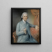 Portrait de George Medley - John Russell — gerahmtes Bild an der Wand
