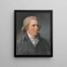 Portrait eines Edelmannes namens Edmund Burke - John Russell — gerahmtes Bild an der Wand