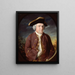 Portrait eines Mannes im Dreispitz - John Russell — gerahmtes Bild an der Wand
