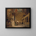 Die lange Galerie der Uffizien in Florenz - John Scarlett Davis — gerahmtes Bild an der Wand
