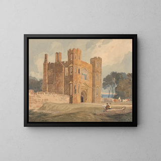Porte de Saint Marys à Wiggenhall, Norfolk - John Sell Cotman — gerahmtes Bild an der Wand