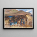 Zelt Beduine - John Singer Sargent — gerahmtes Bild an der Wand