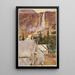 Campement und Wasserfall - John Singer Sargent — gerahmtes Bild an der Wand