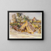 Camp mit Ambulanz - John Singer Sargent — gerahmtes Bild an der Wand