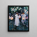 Nelken-Lilie-Lilie-Rose - John Singer Sargent — gerahmtes Bild an der Wand