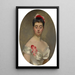 Madame la Comtesse Jacques de Ganay - John Singer Sargent — gerahmtes Bild an der Wand