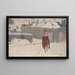Mannequin dans la neige - John Singer Sargent — gerahmtes Bild an der Wand