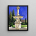 Fontaine de marbre en Italie - John Singer Sargent — gerahmtes Bild an der Wand