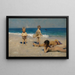 Neapolitanische Kinder beim Baden - John Singer Sargent — gerahmtes Bild an der Wand