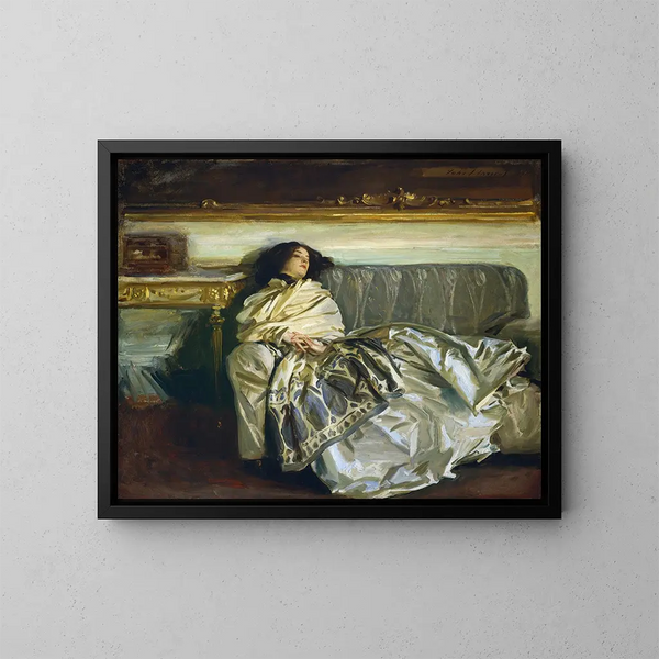 Nonchaloir repose - John Singer Sargent — gerahmtes Bild an der Wand