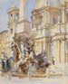 Piazza Navona Rom - John Singer Sargent — Ansicht des Kunstwerks