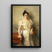 Portrait von Mme Asher B Wertheimer - John Singer Sargent — gerahmtes Bild an der Wand