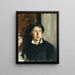 Portrait von Vernon Lee 1856-1935 - John Singer Sargent — gerahmtes Bild an der Wand