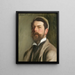 Selbstporträt - John Singer Sargent — gerahmtes Bild an der Wand