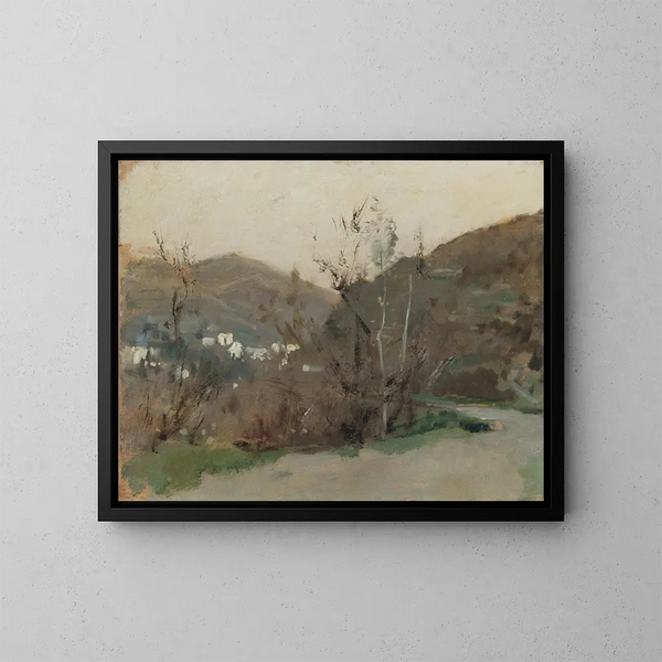 Landschaft spanisch - John Singer Sargent — gerahmtes Bild an der Wand