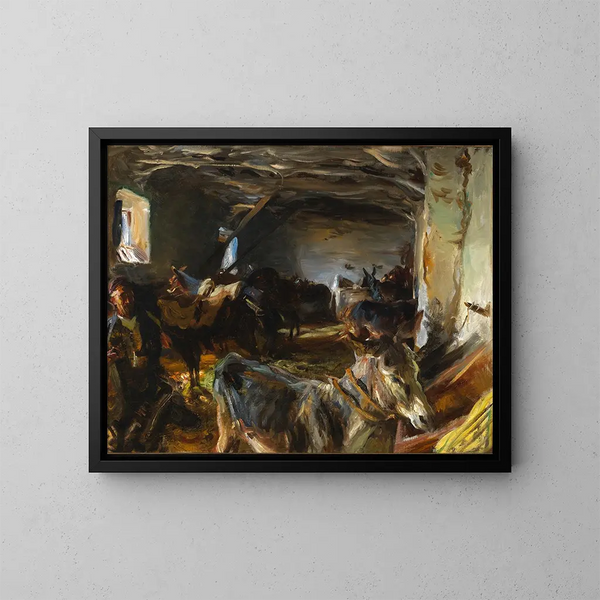 Scheune in Cuenca - John Singer Sargent — gerahmtes Bild an der Wand