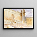 Tempel des Bacchus in Baalbek - John Singer Sargent — gerahmtes Bild an der Wand