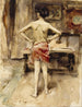 Das Modell - John Singer Sargent — Ansicht des Kunstwerks