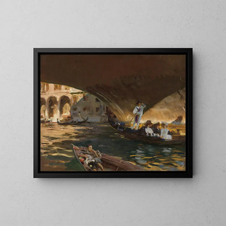 Le Rialto - John Singer Sargent — gerahmtes Bild an der Wand