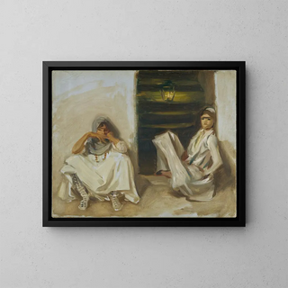 Zwei arabische Frauen - John Singer Sargent — gerahmtes Bild an der Wand