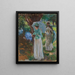 Zwei Mädchen mit Sonnenschirmen - John Singer Sargent — gerahmtes Bild an der Wand