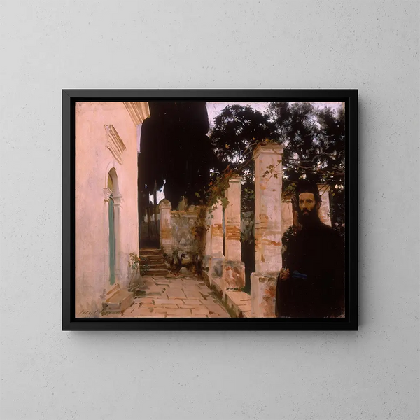 Vespern - John Singer Sargent — gerahmtes Bild an der Wand
