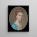 Portrait einer Dame - John Smart — gerahmtes Bild an der Wand
