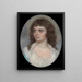 Portrait einer jungen Frau, wahrscheinlich die Tochter des Künstlers, Anna Maria Woolf - John Smart — gerahmtes Bild an der Wand