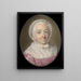 Portrait einer älteren Dame - John Smart — gerahmtes Bild an der Wand