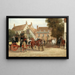 Die Postkutsche von London nach Dorking, die beim Marquess of Granby ruht - John Sturgess — gerahmtes Bild an der Wand