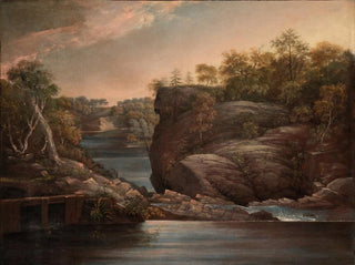 Chutes de Norwich ou Les chutes du Yantic à Norwich - John Trumbull — Ansicht des Kunstwerks