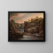 Chutes de Norwich ou Les chutes du Yantic à Norwich - John Trumbull — gerahmtes Bild an der Wand