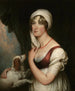 Sarah Trumbull mit einem Spaniel - John Trumbull — Ansicht des Kunstwerks