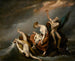 Die letzte Familie, die bei der Sintflut im Buch Genesis 7424 - John Trumbull — Ansicht des Kunstwerks