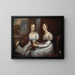 Les demoiselles Mary et Hannah Murray - John Trumbull — gerahmtes Bild an der Wand