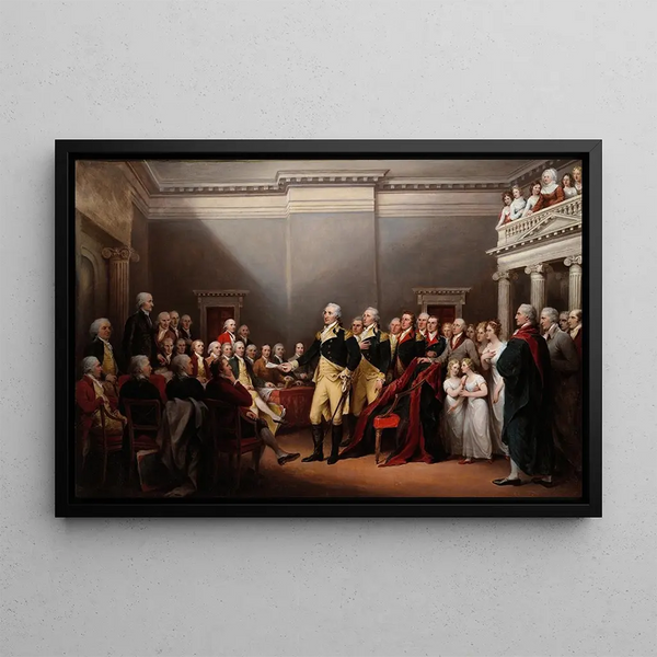 John Trumbull - The Resignation of General Washington December 23 1783.webp