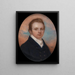 Gentleman aux cheveux roux courts - John Turmeau — gerahmtes Bild an der Wand