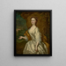 Portrait von Fräulein Dorothy Long 1703–1758 - John Vanderbank — gerahmtes Bild an der Wand