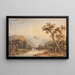 Pont de Beddgelert mit Snowdon im Hintergrund - John Varley — gerahmtes Bild an der Wand