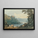 Château de Berry Pomeroy Devon - John Varley — gerahmtes Bild an der Wand