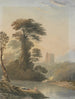 Ansicht eines Capriccio an der Themse bei Windsor - John Varley — Ansicht des Kunstwerks
