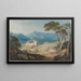 Château de Harlech et Snowdon - John Varley — gerahmtes Bild an der Wand