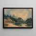 Knaresborough auf dem Fluss Nidd in Yorkshire - John Varley — gerahmtes Bild an der Wand