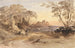 Landschaft mit Figuren und entferntem Schloss - John Varley — Ansicht des Kunstwerks