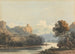 Landschaft mit einem entfernten Turm - John Varley — Ansicht des Kunstwerks