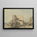 Abbaye de Lindisfarne sur Holy Island, Northumberland - John Varley — gerahmtes Bild an der Wand