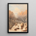 Pont Aberglaslyn - John Varley — gerahmtes Bild an der Wand