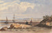 Rivage avec deux figures et une ville lointaine - John Varley — Ansicht des Kunstwerks