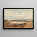Ansicht der steilen Küste, Bamburgh, Northumberland - John Varley — gerahmtes Bild an der Wand