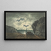 Szene einer Bucht im Mondschein - John Warwick Smith — gerahmtes Bild an der Wand
